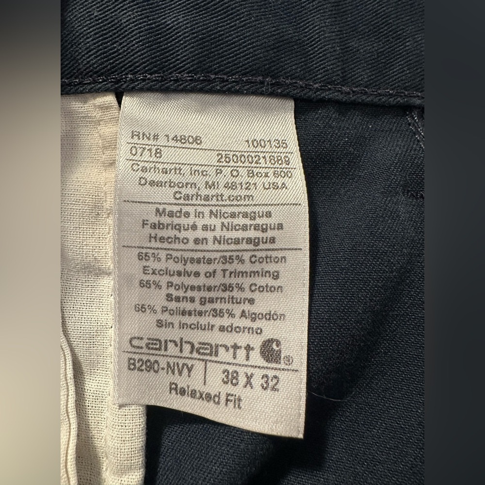 Carhartt Men’s Relaxed Fit 38 x 32 Pants​ - Picture 9 of 9
